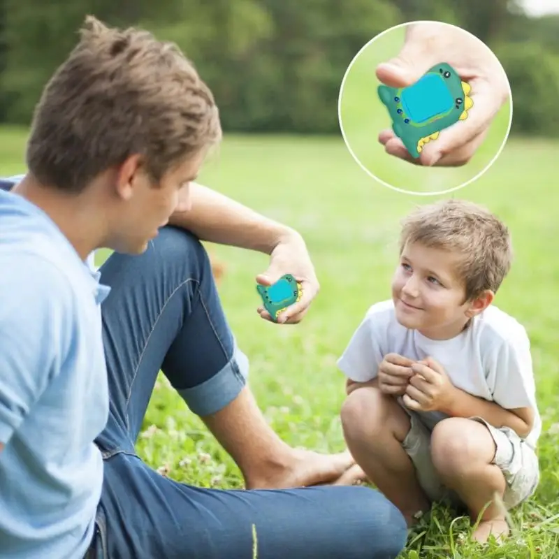 Y88D เคสซิลิโคนป้องกันเต็มรูปแบบ 360 องศาสำหรับอุปกรณ์เกมสัตว์เลี้ยงอิเล็กทรอนิกส์ที่มีพื้นผิวสัมผัสที่นุ่มนวลและธีมไดโนเสาร์