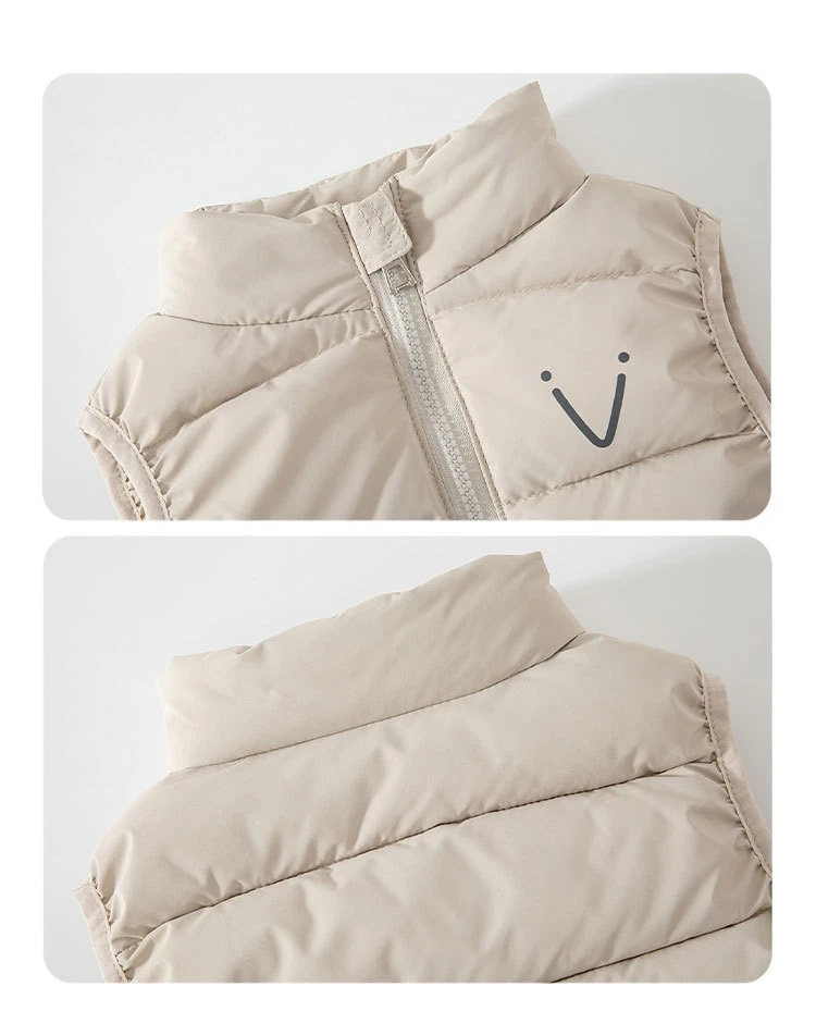 2026 Neue Kinder-Daunenweste Herbst und Winter Dicke Warme Weste 1-4 Jahre Ärmellose Jacke für Jungen – Detail 10