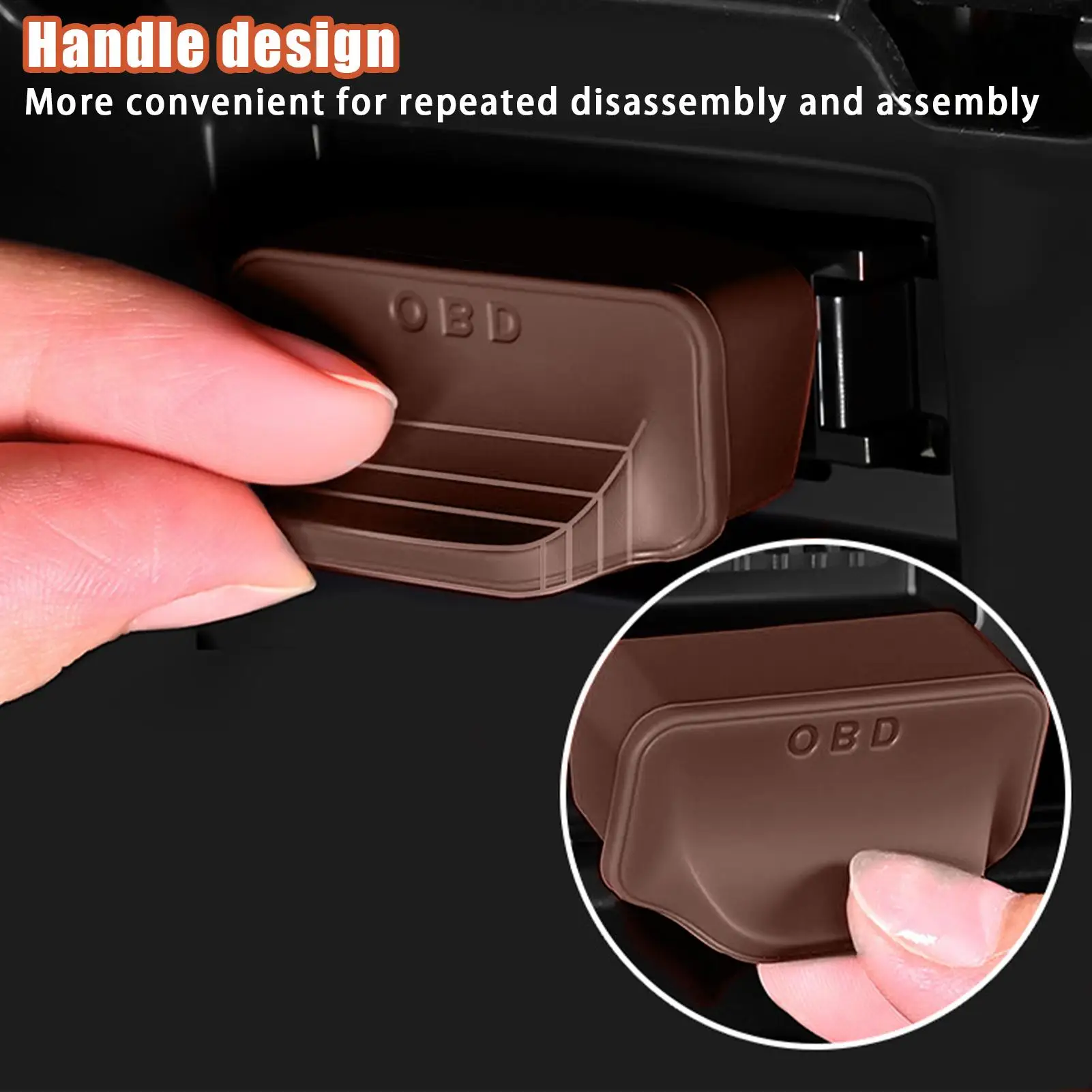 Obd ميناء حامي obd الحرس الغبار درع واجهة موصل حامي ل البضائع عربة جولف سيدان شاحنة SUV فان RV #4