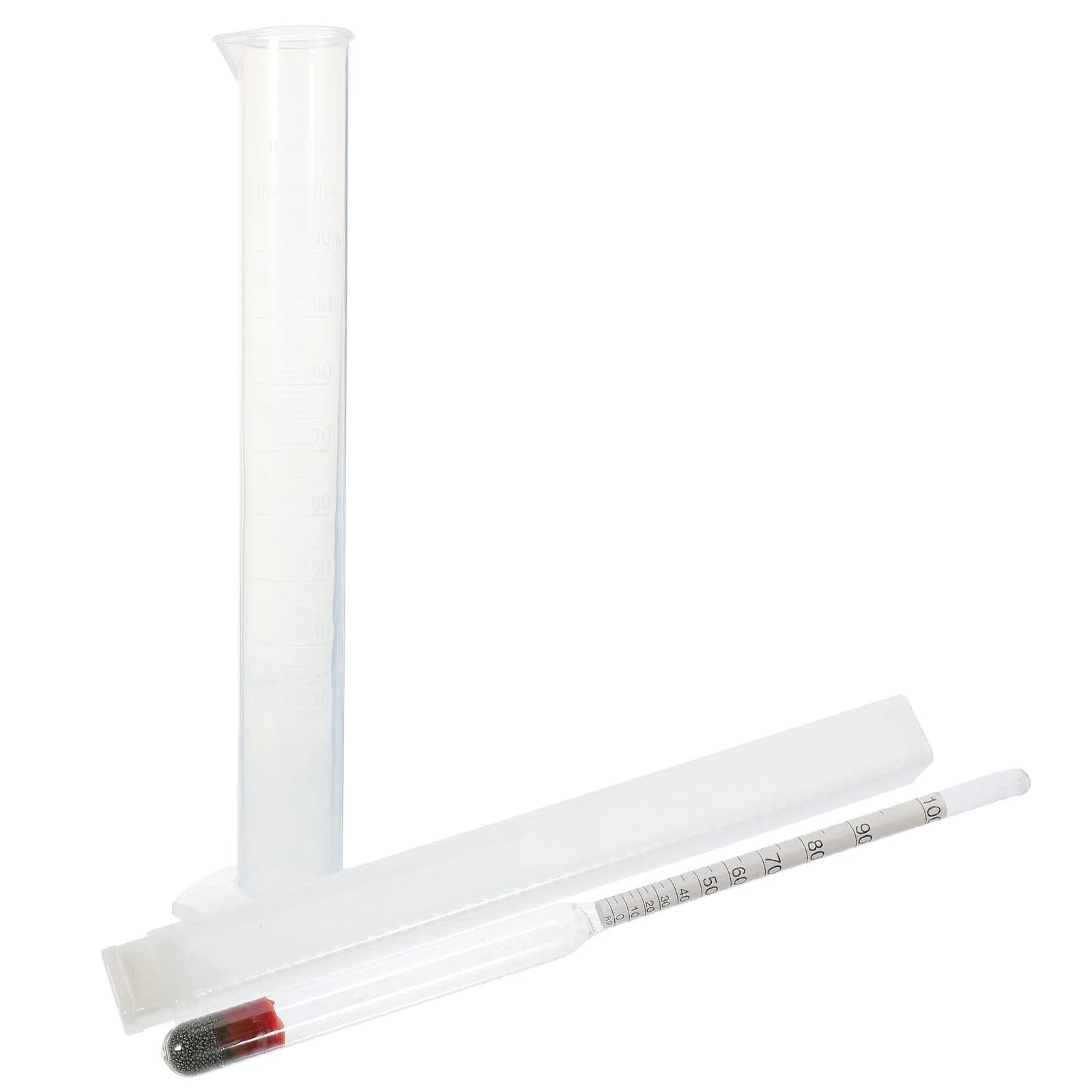 

HOLIDYOYO Triple Scale Alcohol Hydrometer Kit for Brewing Wine Spirits Testing Accurate Concentration Meter