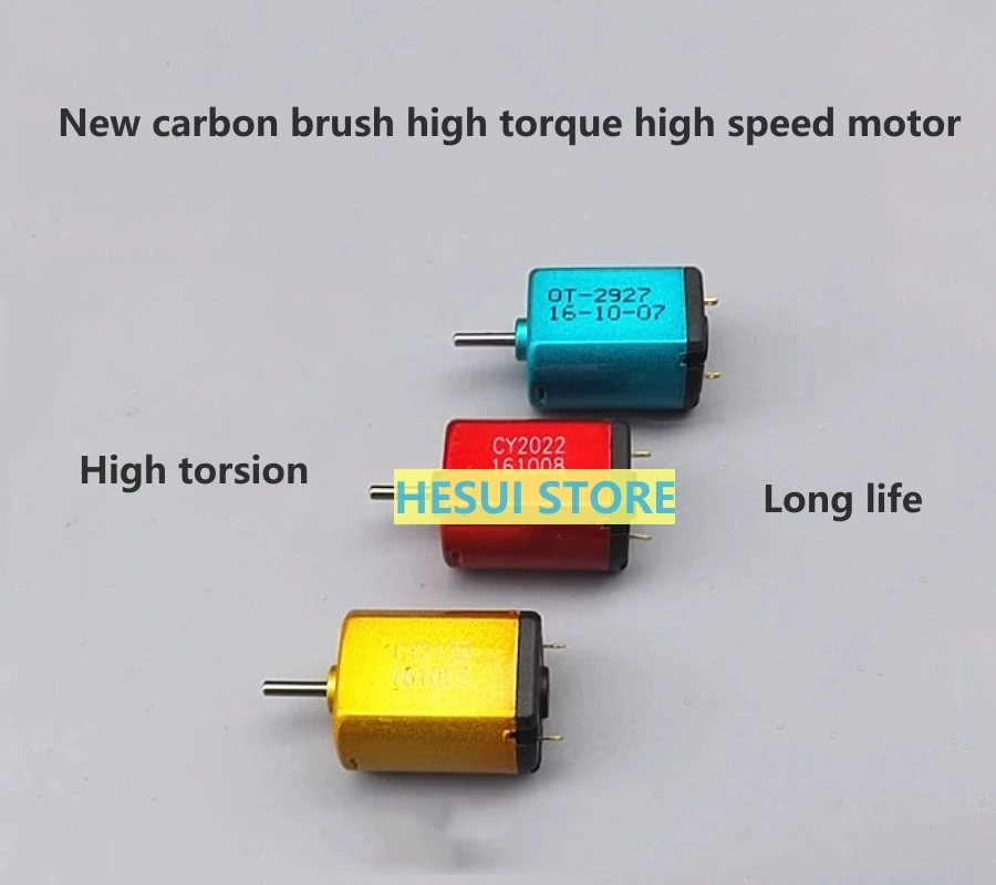 Color 030 carbon brush motor DC2.4V 3.2V 3.7V High speed racing toy miniature motor