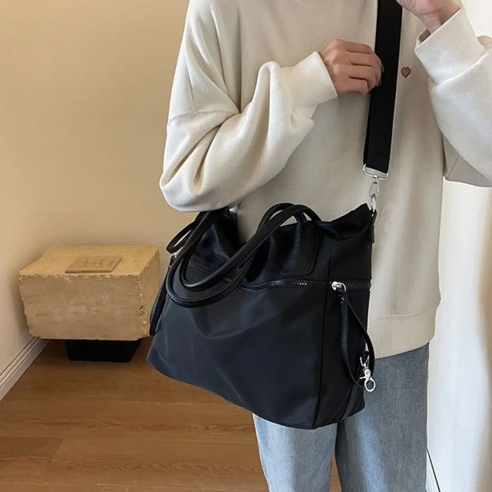 Fashion Multifunctional Nylon Tote Bag Casual Large Capacity Hand Luggage Bag Waterproof Portable Handbag Carry on Duffle Bag