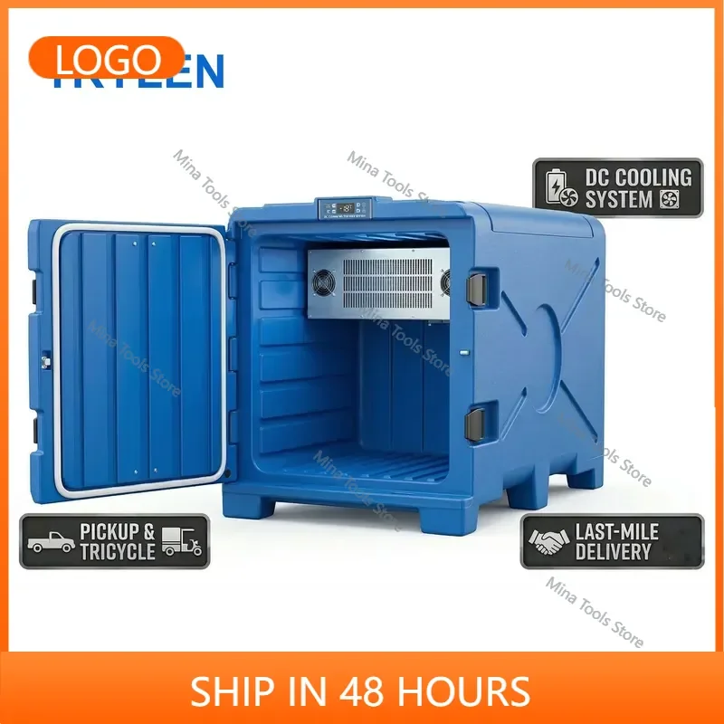 Hot Sale DC Mobile Refrigerator Unit Mobile Cold Box Refrigeration System for Pickup Tricycle Van Last-Mile Delivery
