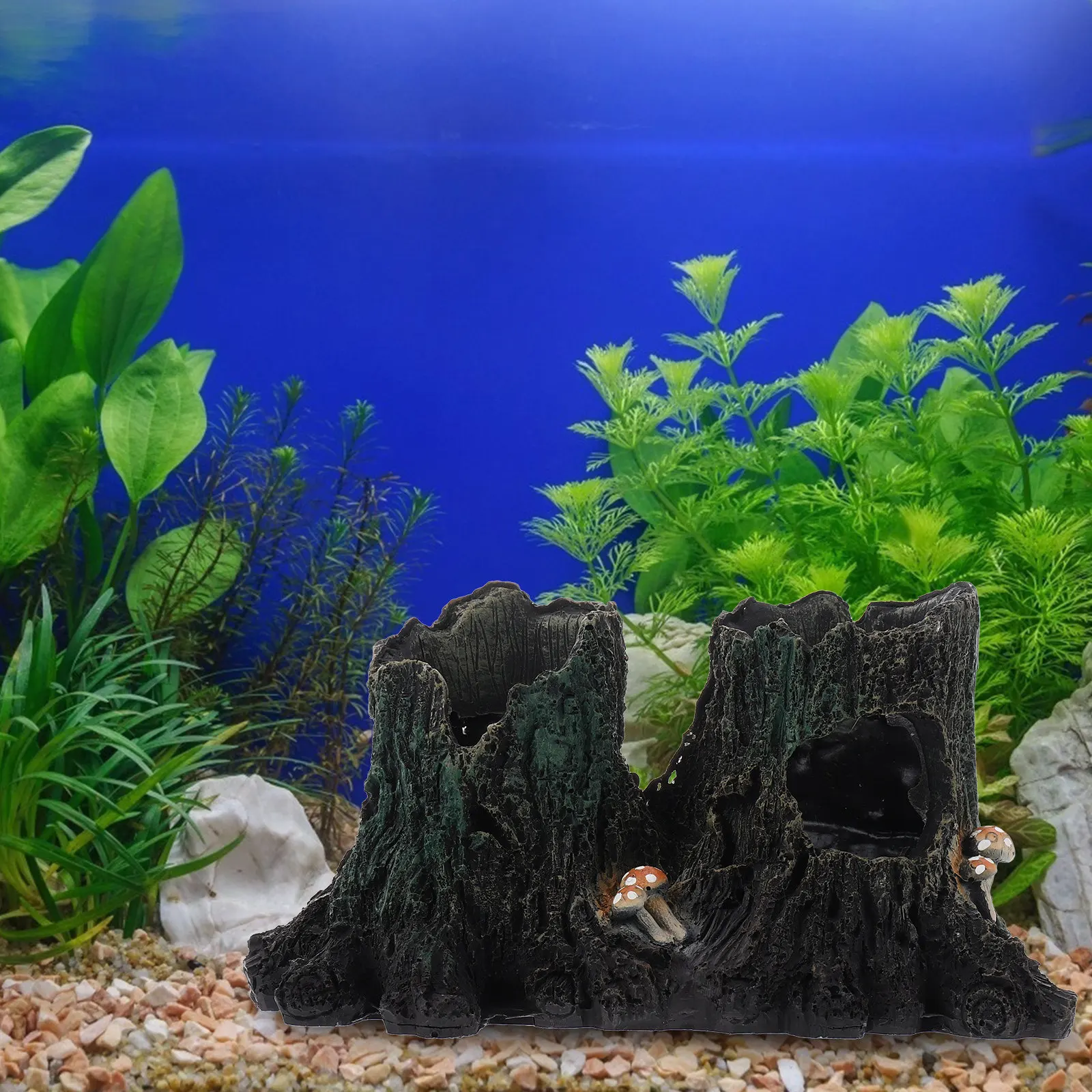 Reptile Shelter Resin Thick Hiding Place for Turtle Lizard Spider Gecko Rest Nest Reptile Hideout Climbing Spider Hiding Place