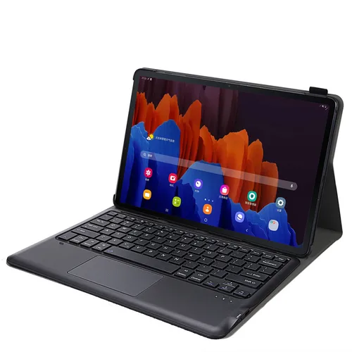 Imagen 2 del producto Funda con teclado para Lenovo Tab M10 de 3. a generación, cubierta de 10,1 pulgadas, M10 Gen 3 Tb328fu Tb328xu, teclado táctil, español y portugués
