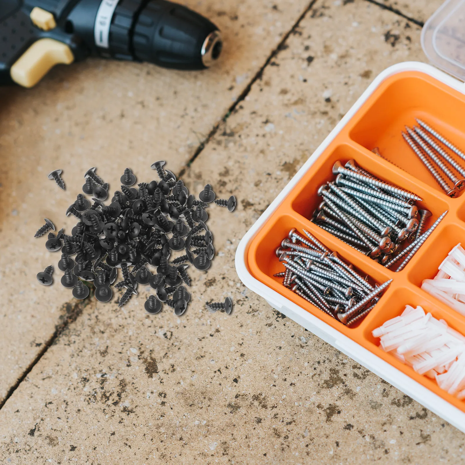 100Pcs M4 Miniature Screws for Furniture Assembly Home Improvement Deep Thread Metal Small Screws Installation Fasteners