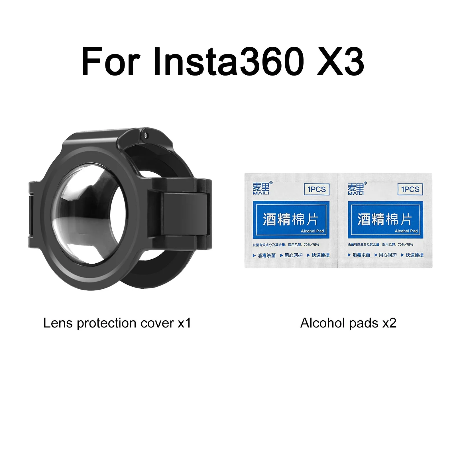 Puluz Voor Insta360 X 4 Optische Glazen Beschermkap Beschermkap Voor Insta360 X 3 Upgrade Optische Glazen Lensbescherming Accessoires