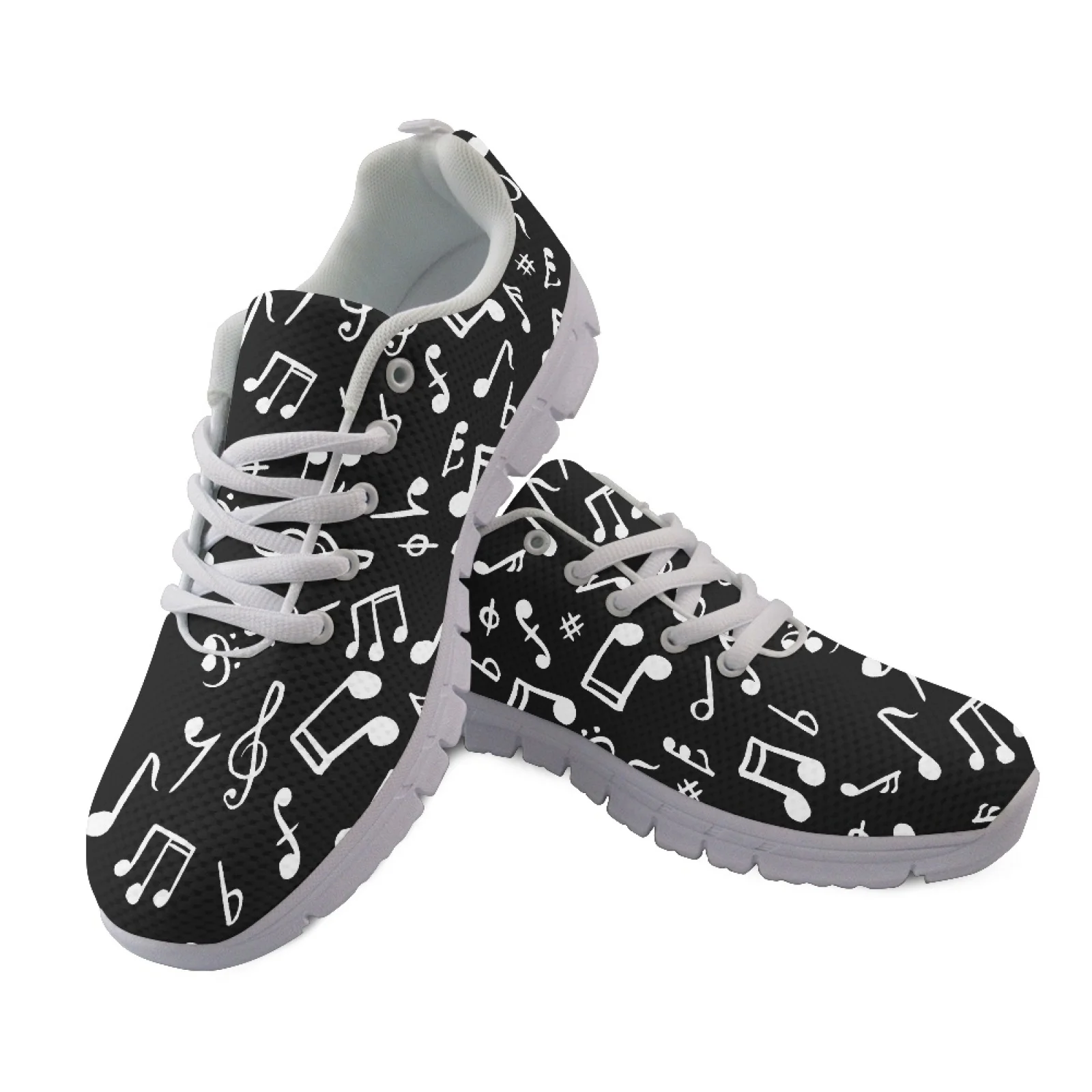 Coloranimal Music Notes Sports Trainers Running Tennis Shoes for Womens Soft Sports Tennis Shoes