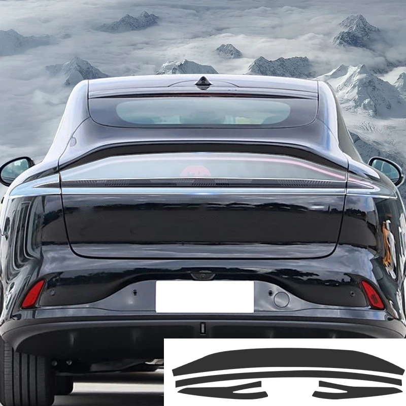 

For MG IM6 2023-2025 Smoke Black TPU Taillight Protective Film Anti-Scratch & UV Resistant Stickers Kit Refit PPF Accessories