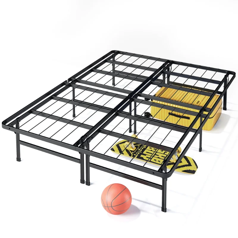 

Zinus 14" Metal SmartBase® Heavy-Duty Mattress Foundation, Queen bedroom furniture bed frame bed frame