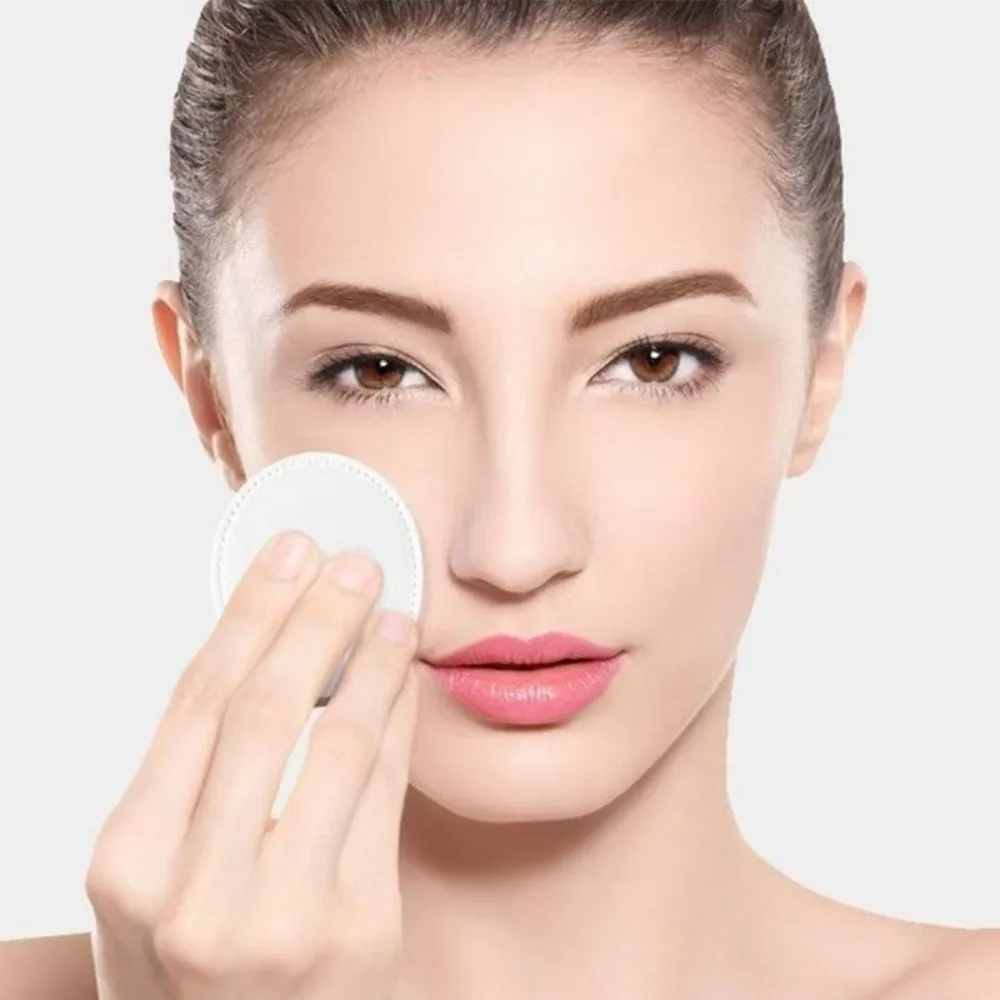 แผ่นเช็ดเครื่องสำอางแบบกลม 200/500 ชิ้น 3 ชั้น ทำจากผ้าฝ้ายเนื้อนุ่ม ใช้แล้วทิ้งหรือซักได้ สำหรับเช็ดล้างยาทาเล็บและทำความสะอาดอย่างล้ำลึก