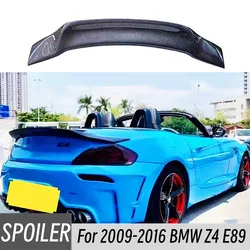 For 2009-2016 BMW Z4 E89 R Style FRP Materia Black carbon Rear Trunk Lid Car Wings Ducktail Lip Spoiler Accessories part