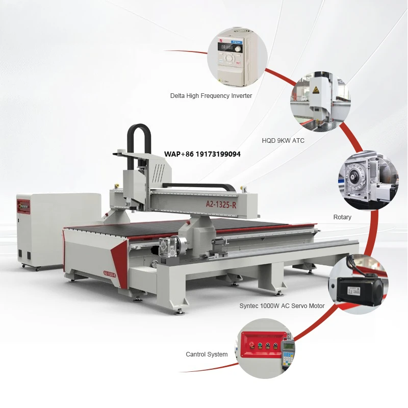 

China 4th Axis Rotary Cnc Router Machine 1325 Engraver Machine for Wood PVC Acrylic Letter