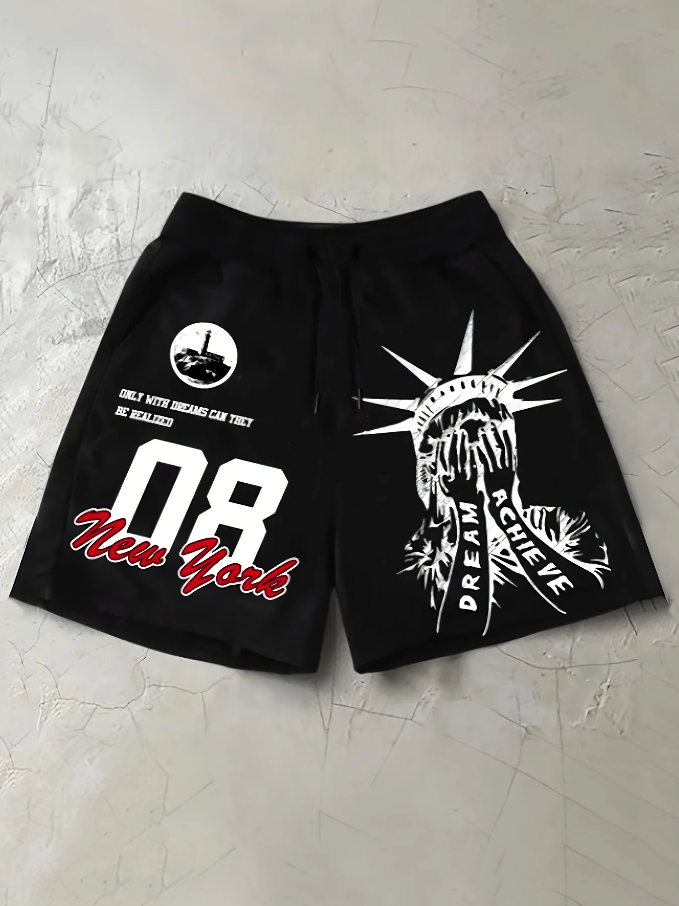 2026 Summer New Style Men's Shorts with 3D Letter Pattern Print Street Casual Fashion Comfortable Soft Breathable