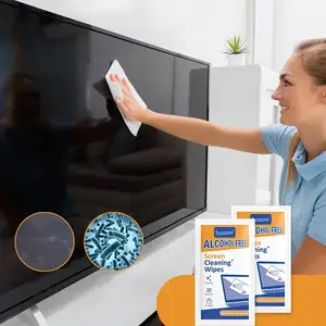 Bilashmart 40 Pack PC Cleaners Wipes   Dry and Wet Screen Cleaning Cloths Cars Phones Tablets Laptops TVs and Monitors
