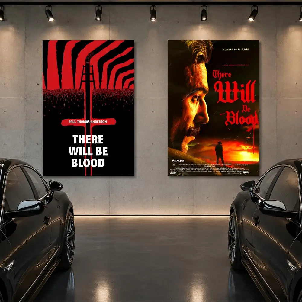 Movie There Will Be B-Blood Poster Room Decor Home Wall Art Printing Waterproof Garage BedRoom Posters Gift