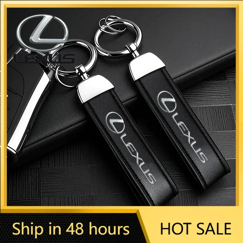 

Car Sticker Car Calfskin Keychain Zinc Alloy Auto Keyring Accessories For Lexus LS LC RZ IS350 ES300 GS350 CT200h GX460 LX570 RX