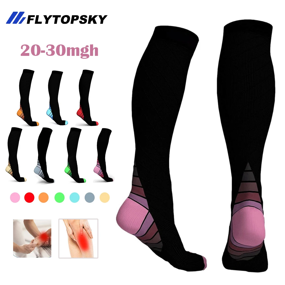 

1Pair Compression Socks (20-30mmHg) for Men & Women – Best Compression Socks for All Day Wear, Better Blood Flow, Swelling