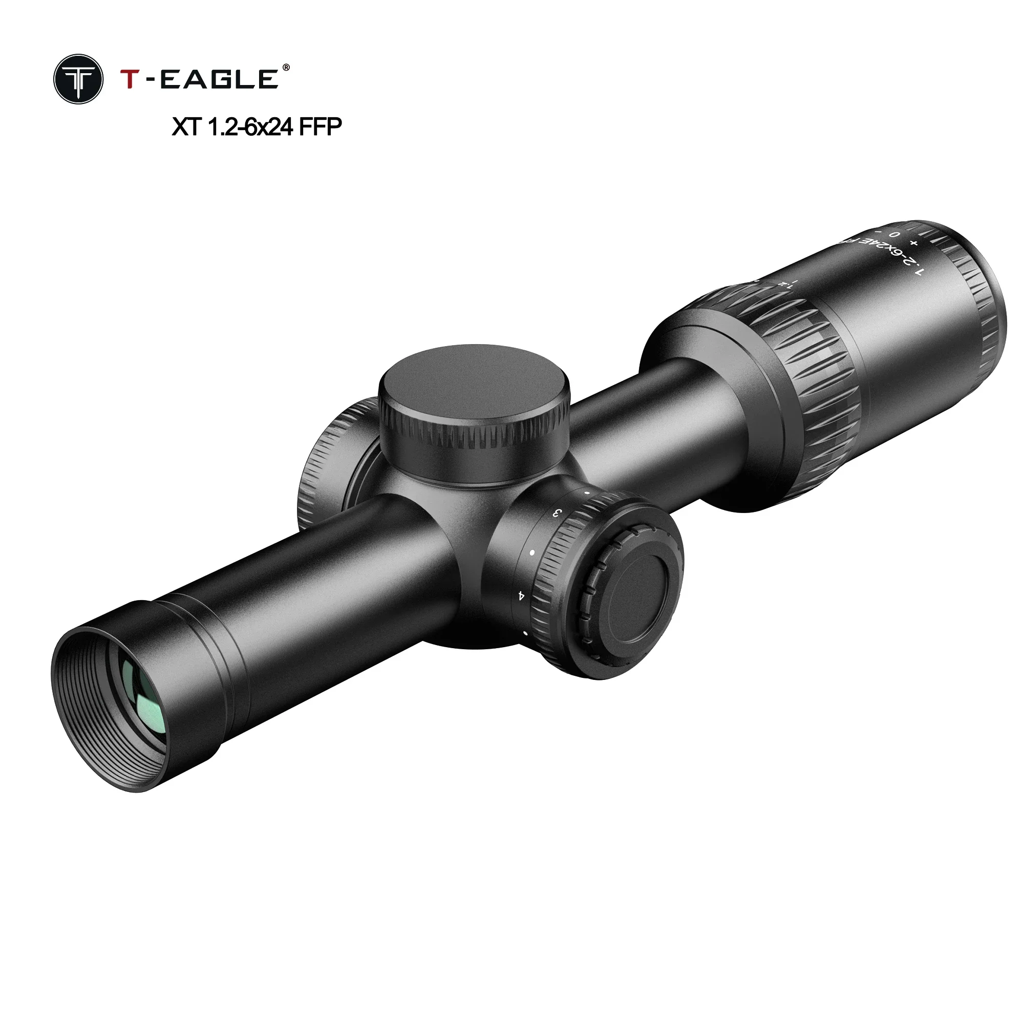 

XT 1.2-6 X24 IR FFP Tactical Riflescope for Spotting Hunting Optical Rifle Scope Collimator with Light for Airgun Airsoft Sight