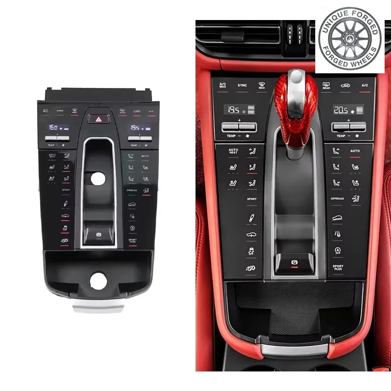 26 Style 2014-2022 Car Upgrade 2023 LCD Shift Button Central Control Panel New Touch Mirror Saddle Panel For Macan