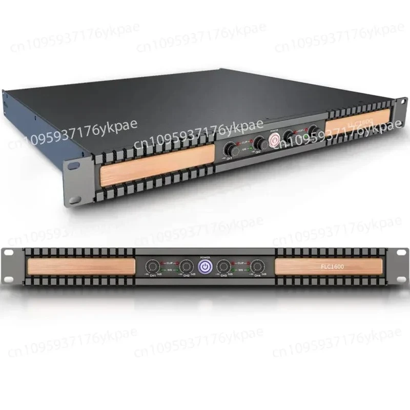 1600W * 4 CH Professional Audio Amplifier 1U Class D Power Amplifier for Theatre Cancert Hall Audio Equipment Audio Amplifier