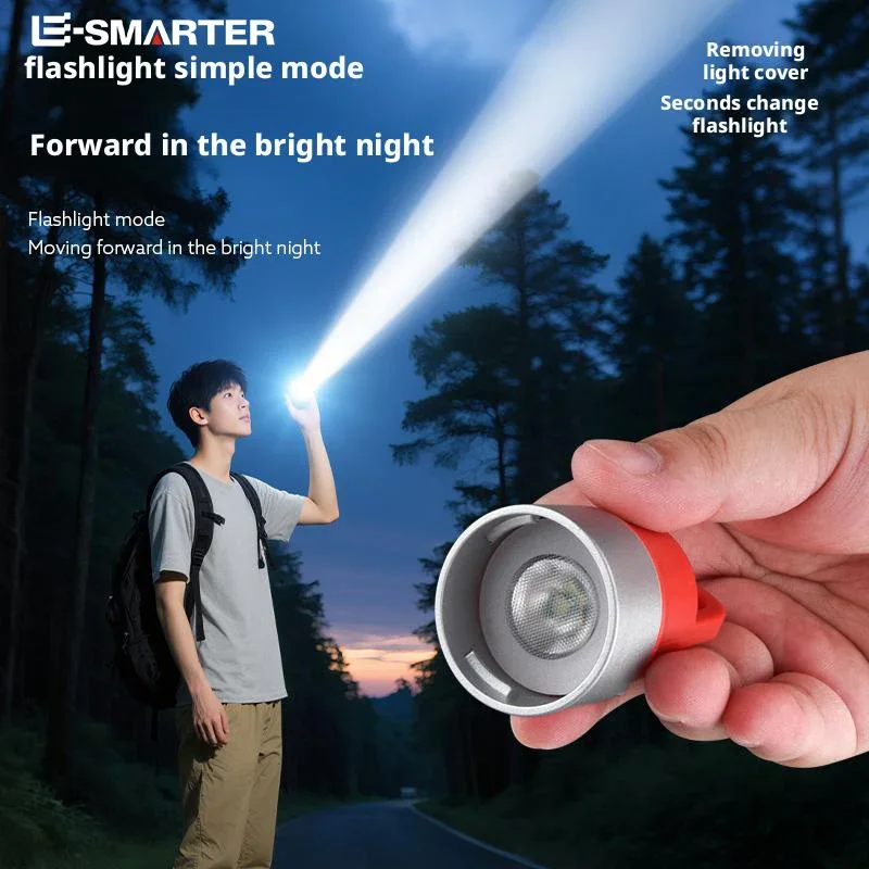 Multi-Functional Outdoor Camping Atmosphere Light Portable Flashlight with Hook Detachable Bottle Cap Light Emergency Lantern