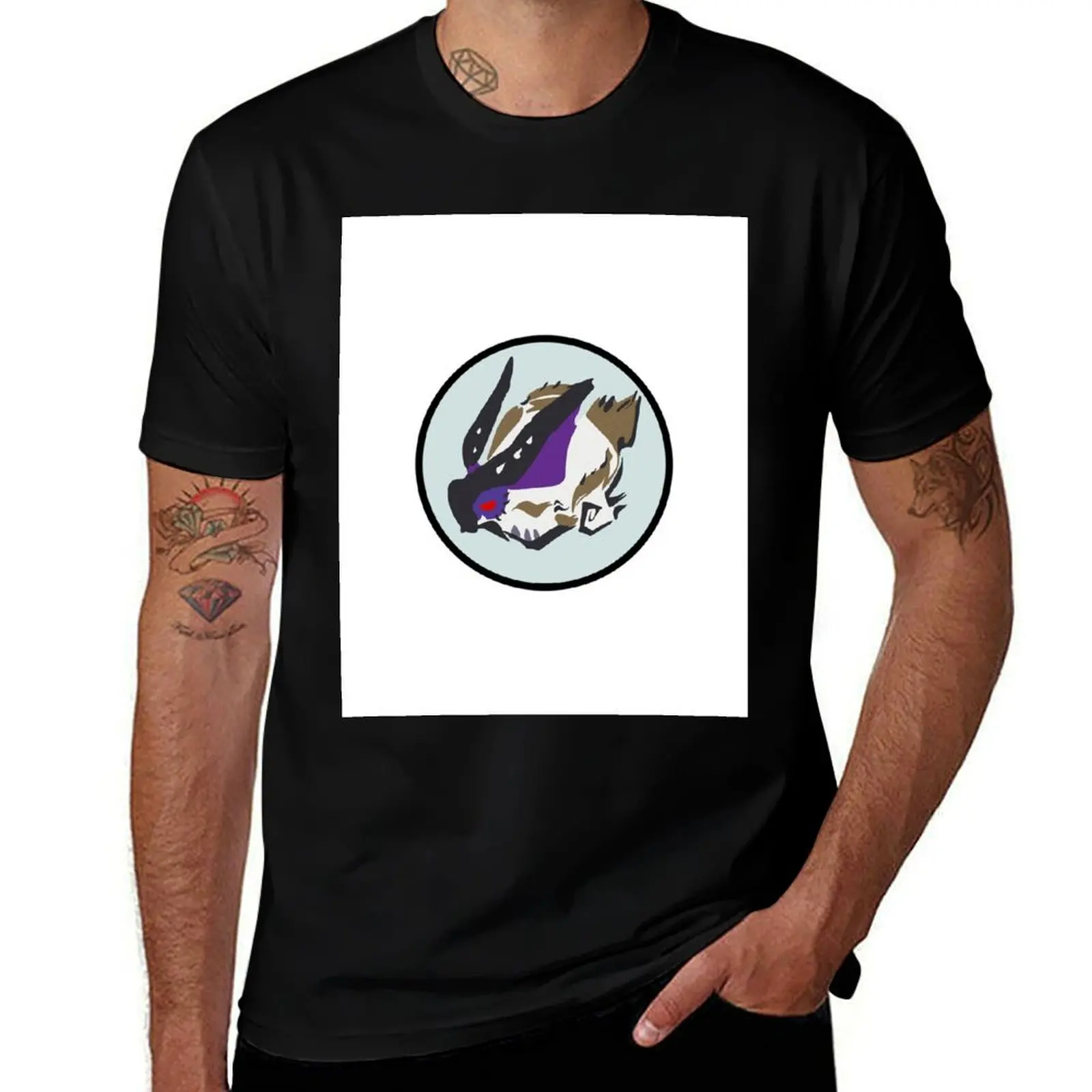 

Lagombi Circle T-Shirt Work Outdoor T-Shirt for Men
