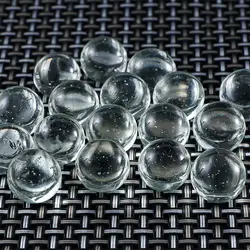 20pcs/pack 10mm 14mm 16mm Glass Balls Transparent Solid Marble for Slingshot Shooting & Marble Track & Traditional Marbles Games