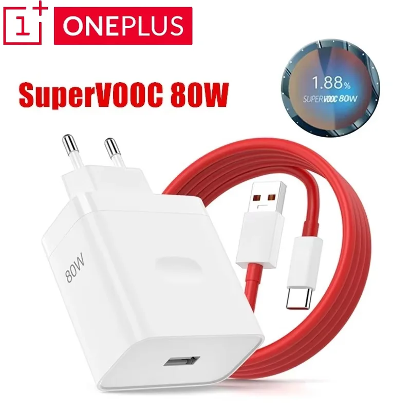 Быстрое настенное зарядное устройство OnePlus 80 Вт Supervooc EU для OnePlus 10 11 12 Nord CE 2 3 Lite OPPO realme 10 GT NEO 2 3 USB-кабель типа C