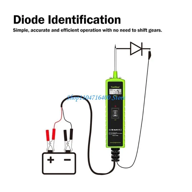 y1gd مجموعة مسبار دائرة الطاقة للسيارات 6/12/24 فولت أداة تشخيص السيارة #6