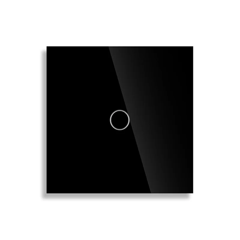 ABDJ-EU 1 عصابة 2Way المزدوج اللمس التبديل غرفة نوم درج مفتاح مستشعر لوحة من الزجاج المقسى لا حاجة واي فاي