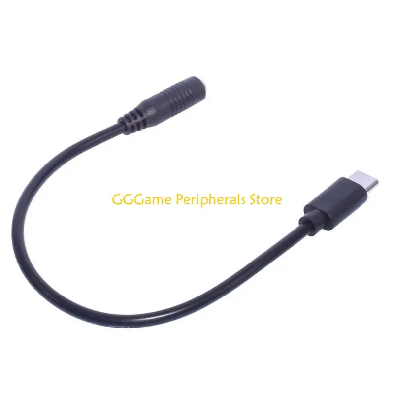 U55B USB Type C Male to 3.5x1.35mm Female Cord for Digital Devices