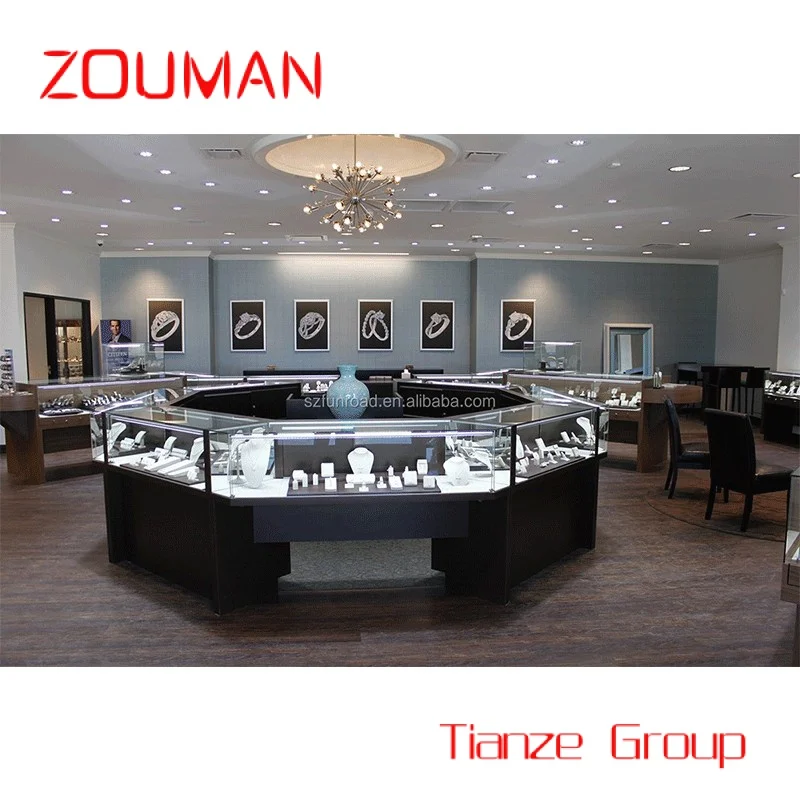 

Custom , Custom Luxury Store Glass Display Showcase Jewellery Display Cabinet Jewels Mall Counter