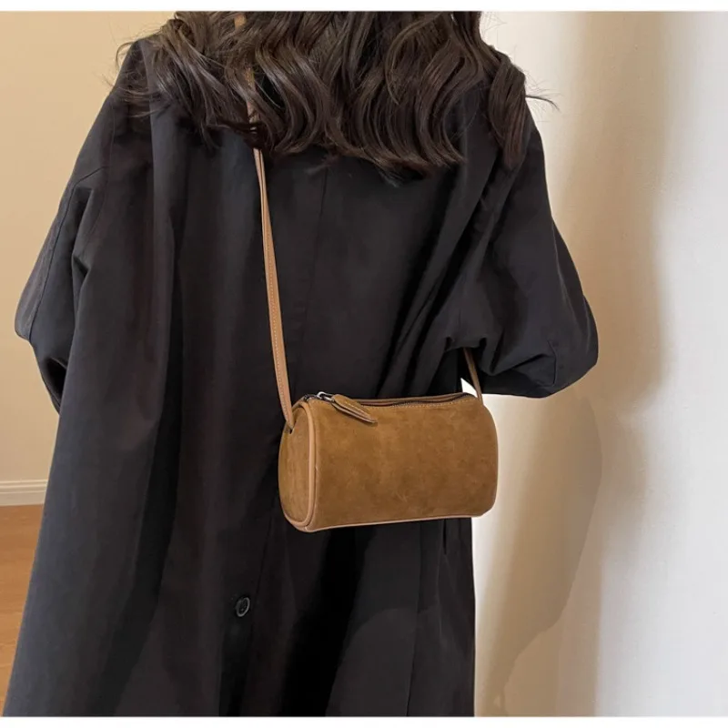 2026 Modische Retro Mini PU-Leder Schultertaschen für Damen Bucket Crossbody Bag Luxus Designer Geldbörsen und Handtaschen – Detail 25