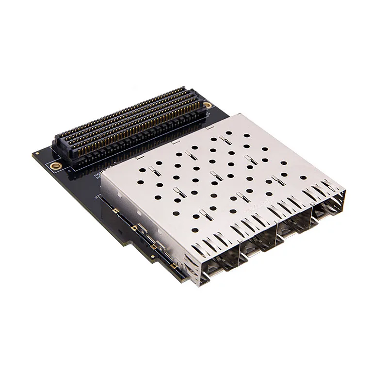 ALINX FH1223: FMC HPC to 4-Channel SFP Optical Fiber Interface Adapter Card  Daughter Board for FPGA