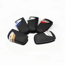 Genuine Leather Car key case bag cover keychain holder ring FOR BMW X3/X4 3/4/5/6/7 series  3/5 series GT
