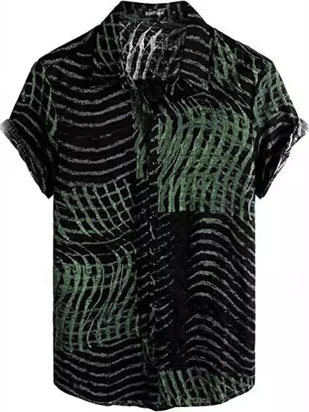 

Мужская свободная одежда с принтом ort Sve irt, удобная дышащая хлопковая летняя мода, повседневная застежка на пуговицах Dr irt