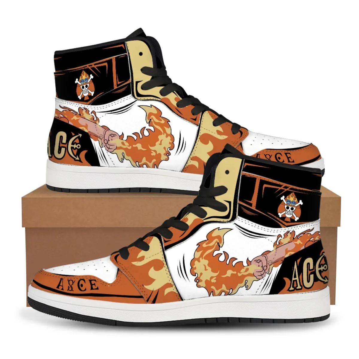 

Customized Anime Casual Shoes Basketball Shoes Gaobang Flat Shoes One Piece King Luffy Solon Personalized Male Female Universal