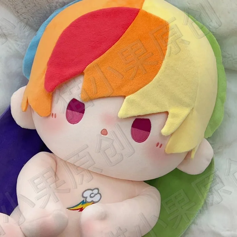 

New My Little Pony Anime Fan Rainbow Dash Attribute 40CM Cotton Doll Cute Girl Plush Doll Peripheral Bedroom Decoration Gift