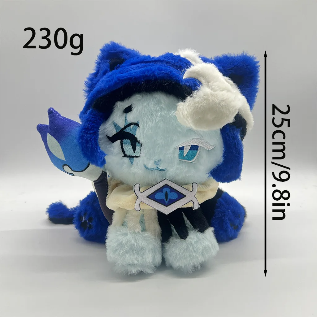 

In Stock Game Blue Witch Cat Shadow Milk Cookie Plush Doll Cute Anime Peripherals Toy Birthday Christmas Gift