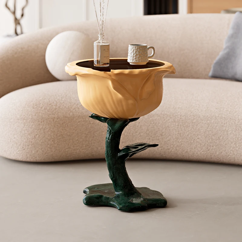 

Rose edge few small coffee table living room sofa room balcony bedside storage 2025 new high-end art