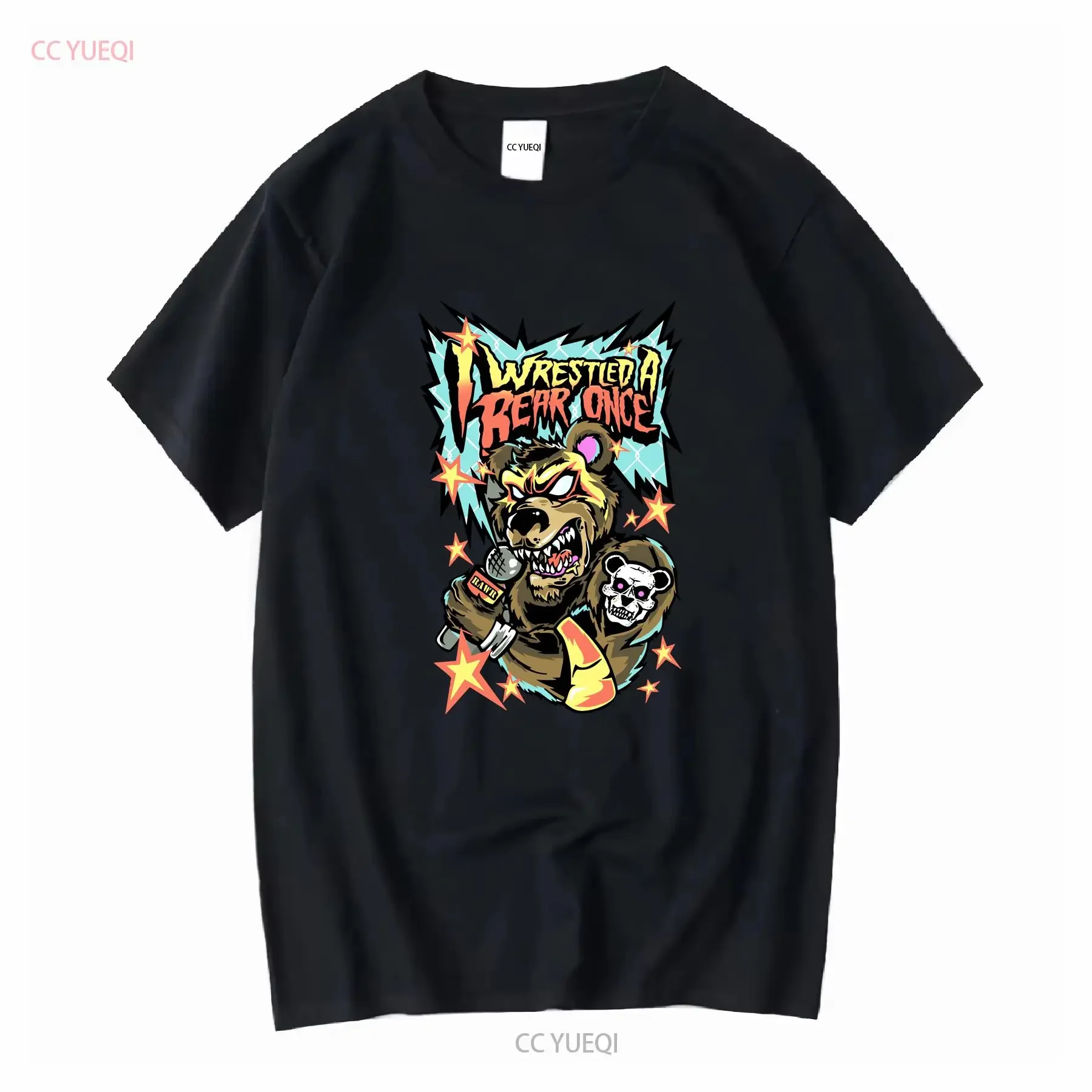 

I Wrestled A Bear Once Limited Edition Deathcore Music Gray Band T Shirt Adult M long or short sleeves vintage Washed