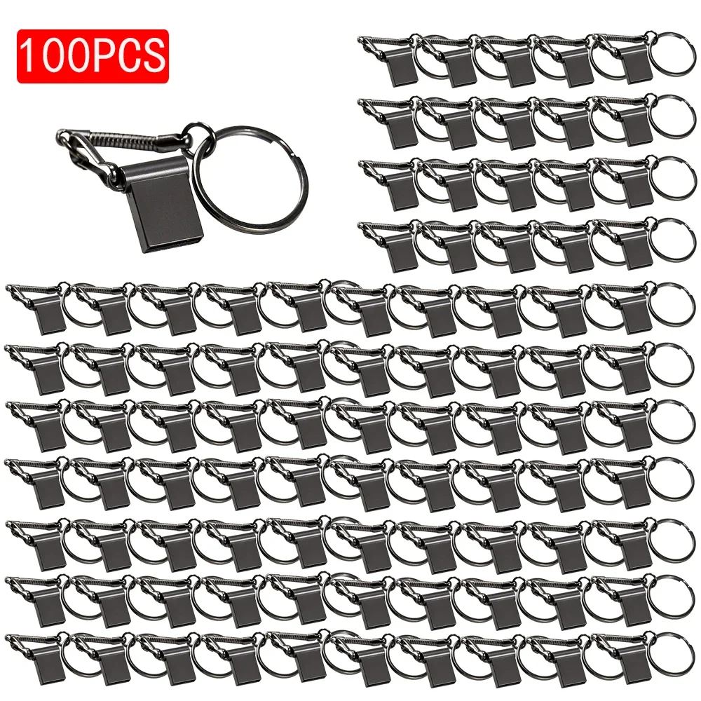 JASTER 100 PCS LOTE USB Flash Drive 128GB Metal Memory Stick 64GB Mini Pen Drive 32GB Creative Gift USB Stick 16GB Black U Disk