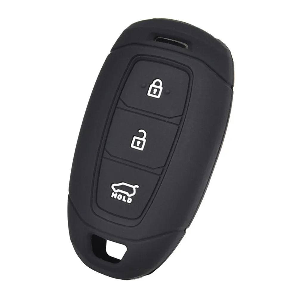 Silicone Car Remote Key Fob Case Cover For Hyundai i30 i35 i40 Kona Azera Elantra Solaris Grandeur Ig Accent Santa Fe 2018 2019