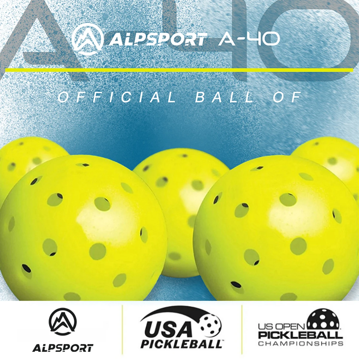 ALP Outdoor Pickleball 74mm Durable 40 Holes 26 Holes 1/3/6/12/100 Pieces/PCS 26g Original USA Professional Pickleball