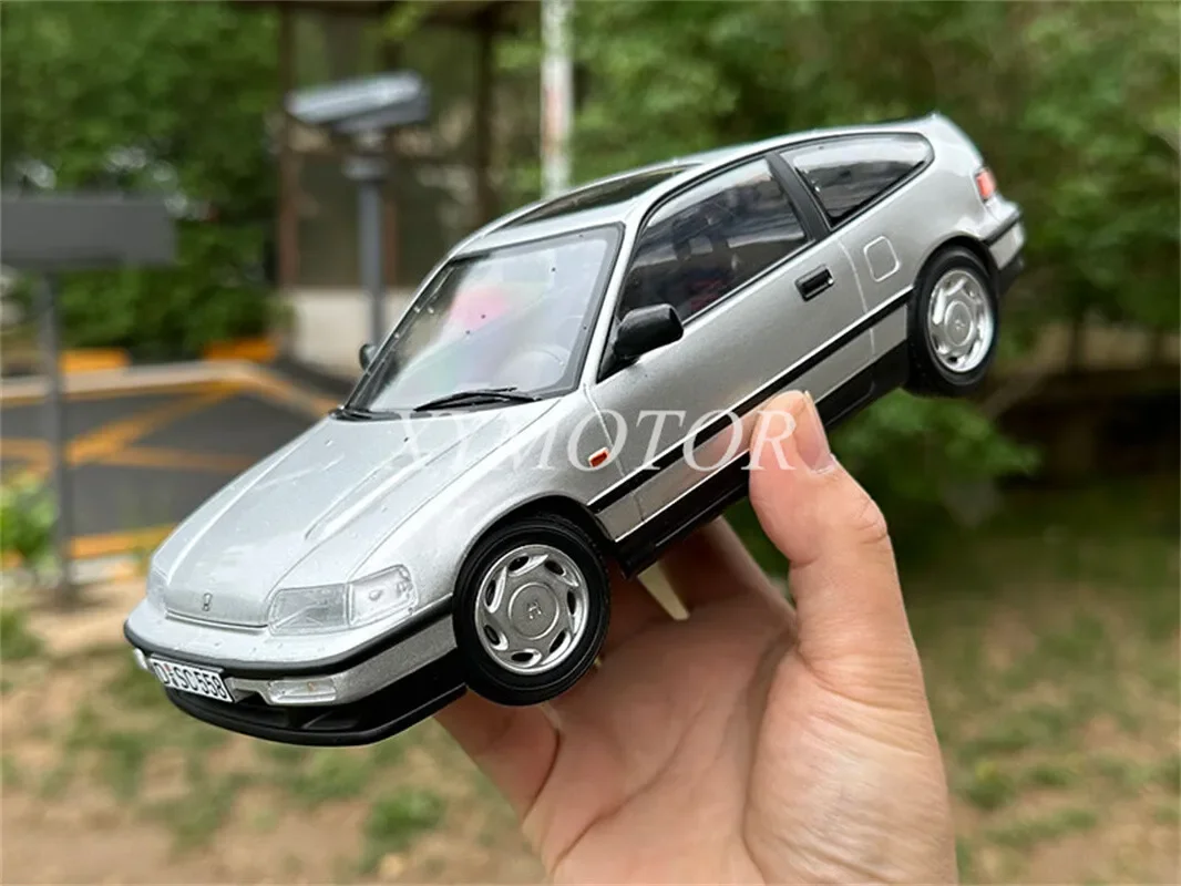 NOREV 1/18 Para Honda CRX 1990 Carro Modelo Diecast Prata Brinquedos Presentes Coleção Hobby