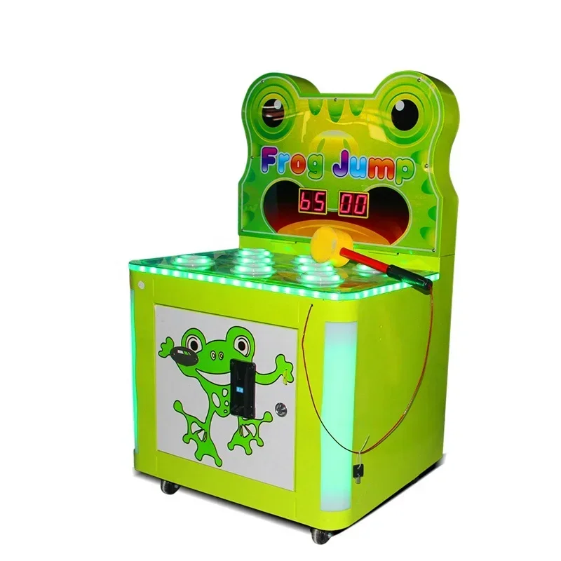 Coin Operated Games Machine Frog Jump Kiddie Child-Parents Amusement Electronic Arcade Redemption Game Hot sales