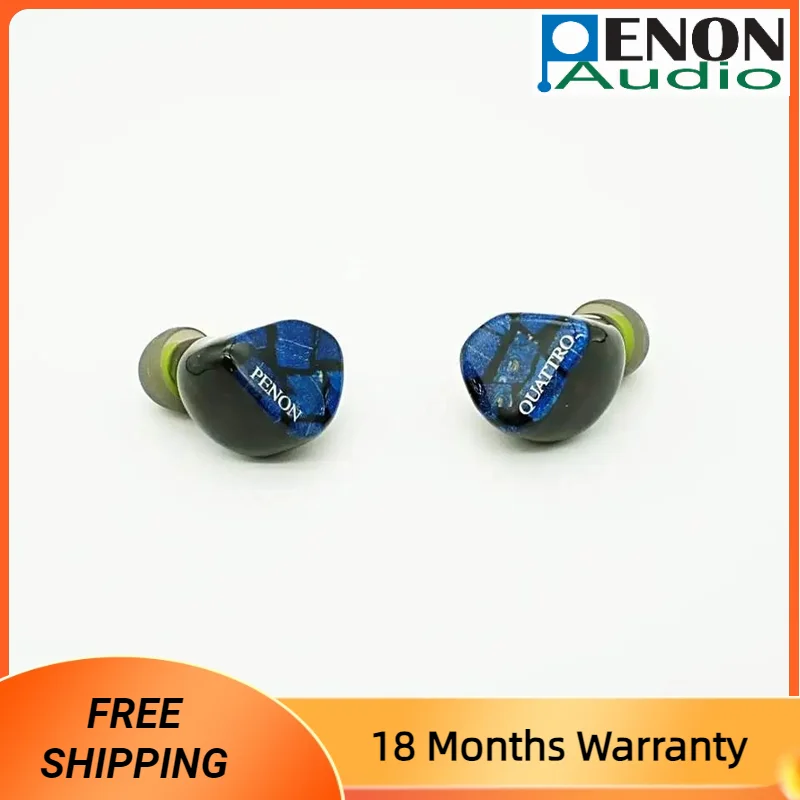 Penon QUATTRO 4 Dynamic Driver 4 DD 2Pin 0.78mm HiFi In-Ear Earphone Audiophile IEM with Detachable Cable