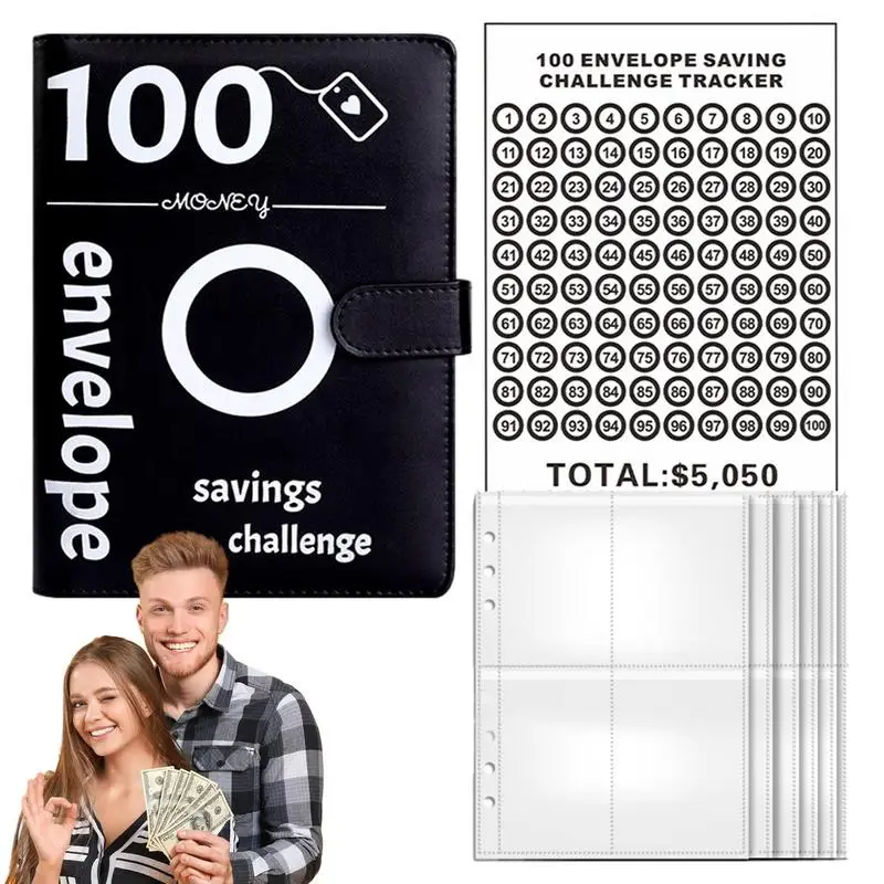 مغلف يدوي لتوفير المال ، وتوفير المال ، الموثق الميزانية ، طريقة سهلة وممتعة ، 100 المغلف