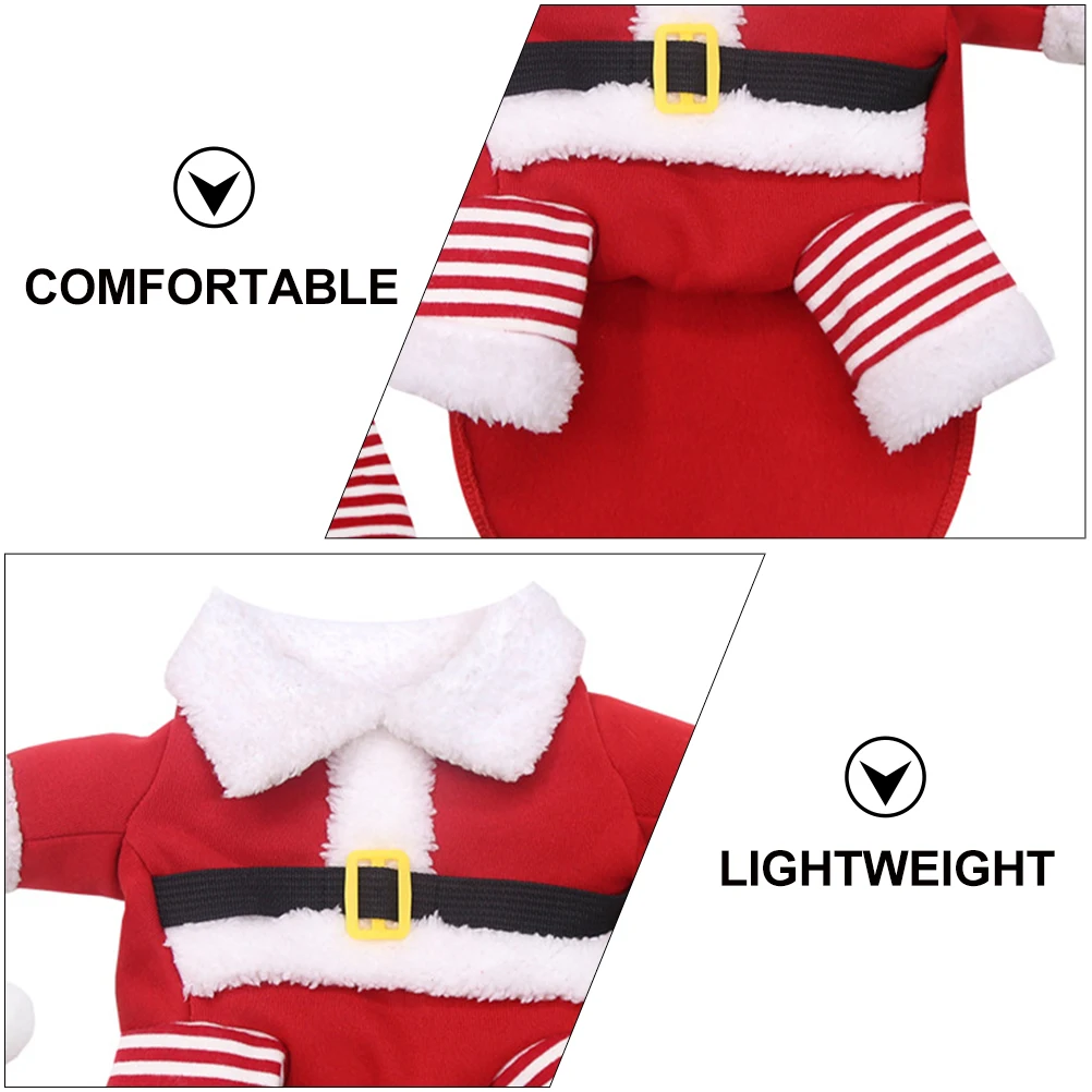 

Pet Christmas Clothes Xmas Party Clothing Hats Small Dog Dress up Decorative Outfits for Large Dogs